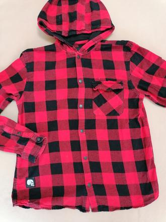 Flanelova kosela s kapucnou 164, reserved,164