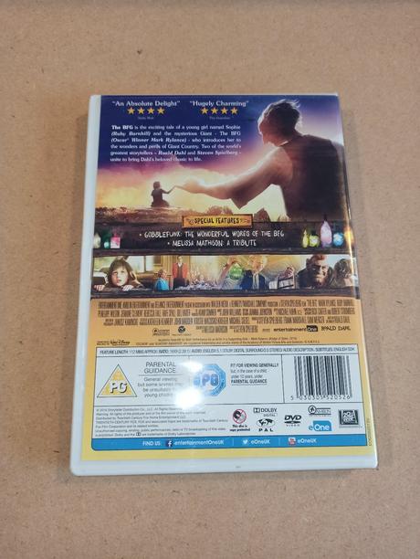 Dvd roald dahl the bfg, 