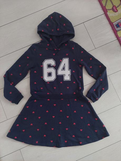 Teplákové šaty 122/128, h&m,122