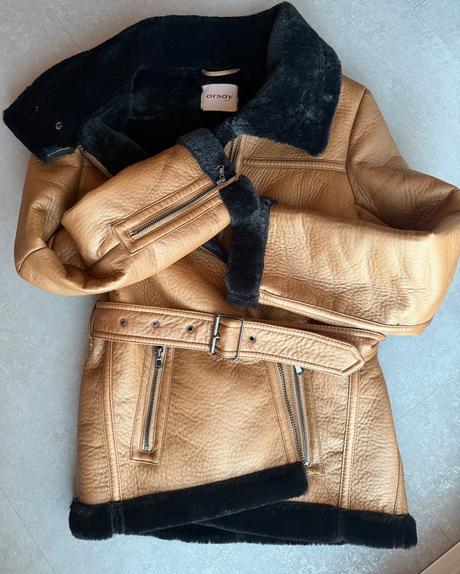 Kožušiková biker bunda orsay veľ. s, orsay,s