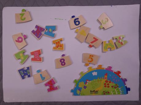 Boikido eco-friendly drevene duhove puzzle,