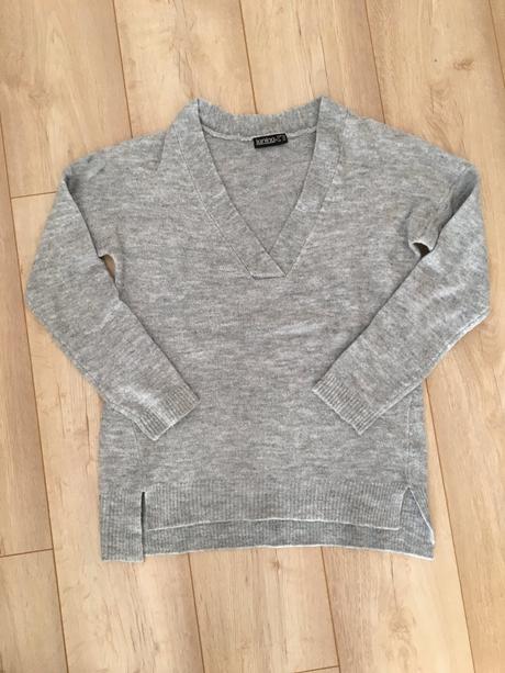 Dámsky sivý sveter, kik,36