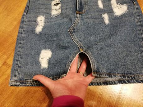 Riflová sukňa, h&m,36