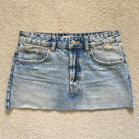 Zara mini denimová sukňa, zara,xs
