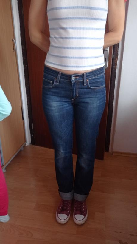 Rifle rovného strihu, hm, veľkosť 28, h&m,m