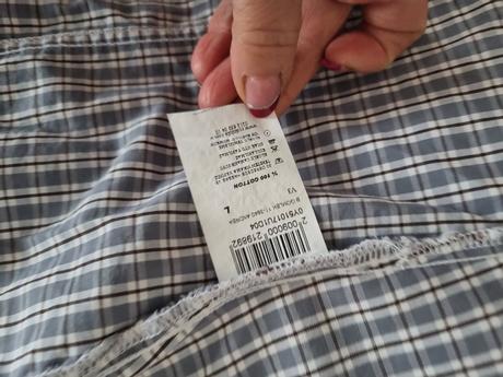 Sivo biela káro blúzka rodin hills veľ. s, s