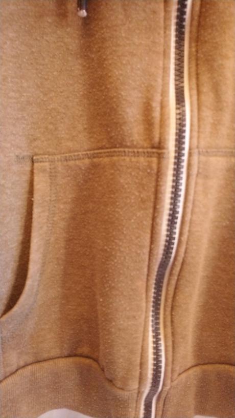 Pánska hnedá mikina s kapucňou, review, m, review,m