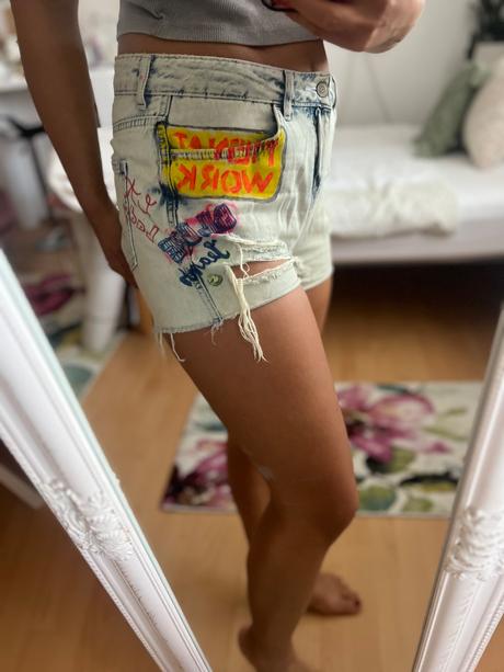 Topshop pokreslene kraťasy, topshop,l