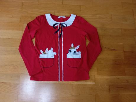 Milé vianočné tričko, h&m,134