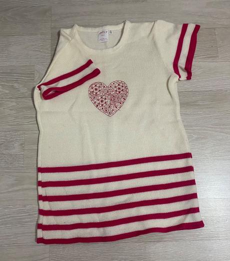 Dievčenský pulóver s krátkymi rukávmi, 140