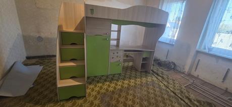 Detská posteľ so stolíkom, šírka (cm): 120,dĺžka (cm): 220