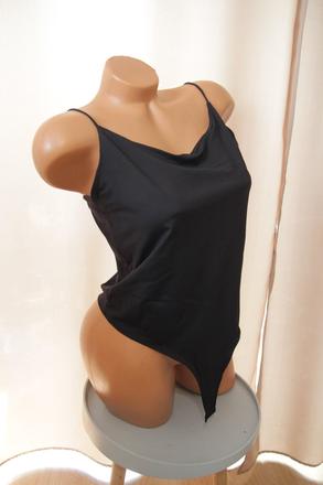 Čierny elastický body top, l, l
