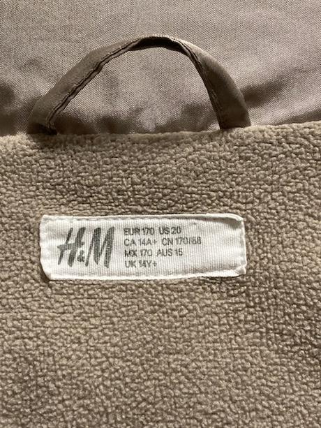 Dievčenská h&m zimná bunda, h&m,170