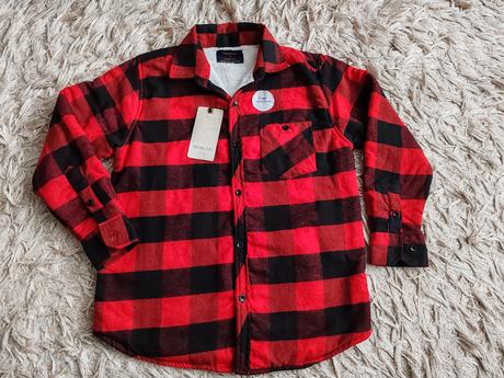 Teplá štýlová flanelka-bundička 146/152, 152