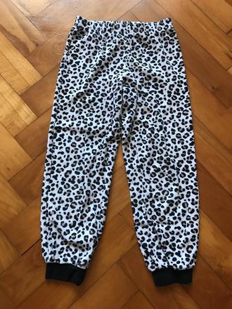 Detské tepláky - tiger, leopard vzor, h&m,110
