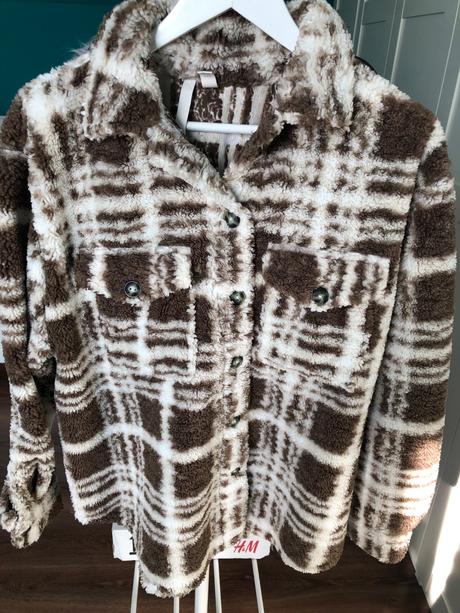 Flisova košeľa, h&m,s