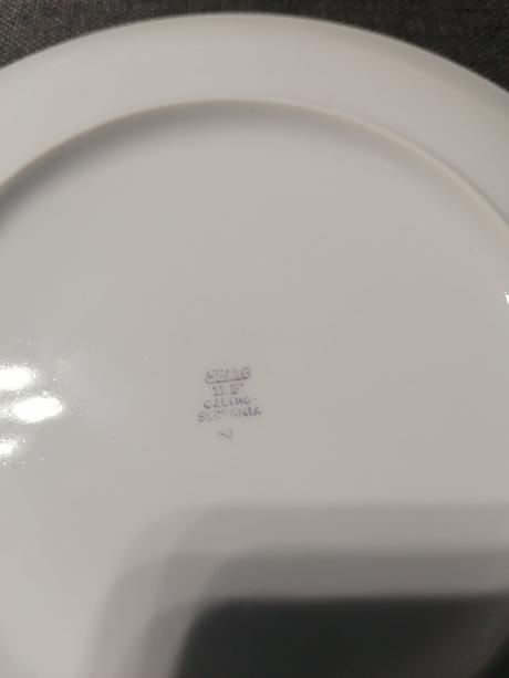 Epiag porcelánový 10 ks set so zlatým lemom, 