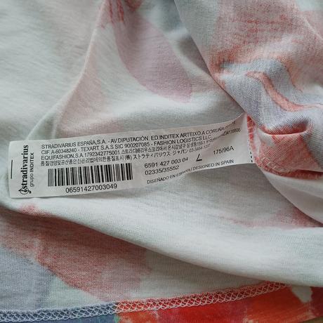 Farebné letné tričko stradivarius, stradivarius,l