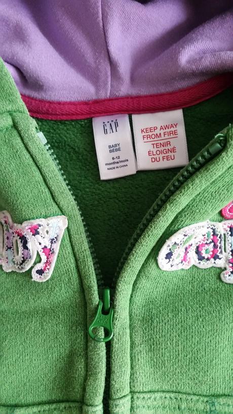 Nadherna mikina gap pre dievcatko 6-12 m, gap,74