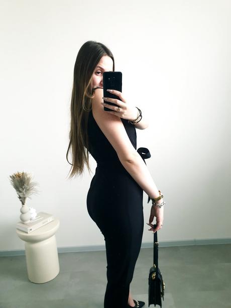 Čierny overal s/m, s