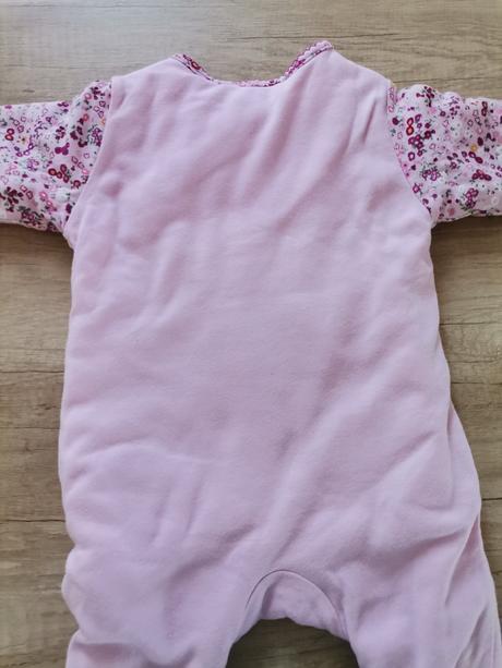 Dievčenský teply overal so zajacikom, 62