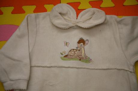 Velurové pyžamko bambi s čiapočkou, 74