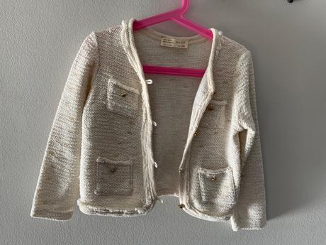 Zara krásny chanelovský kabátik 6/7 rokov, zara,122