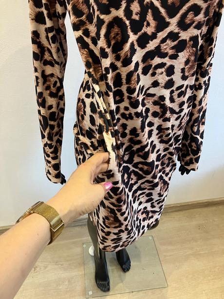Dámske leopardie mini šaty (uni), l / m / s / xl