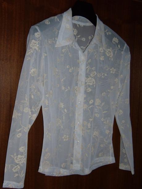 Priesvitná elegantná blúzka, l