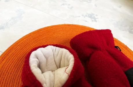 Hrubé duplované rukavice,