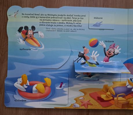 Kniha s okienkami disney "mickeyho klubík", 