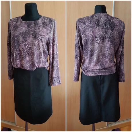 Čierna basic office sukňa zn.benetton mko, benetton,38