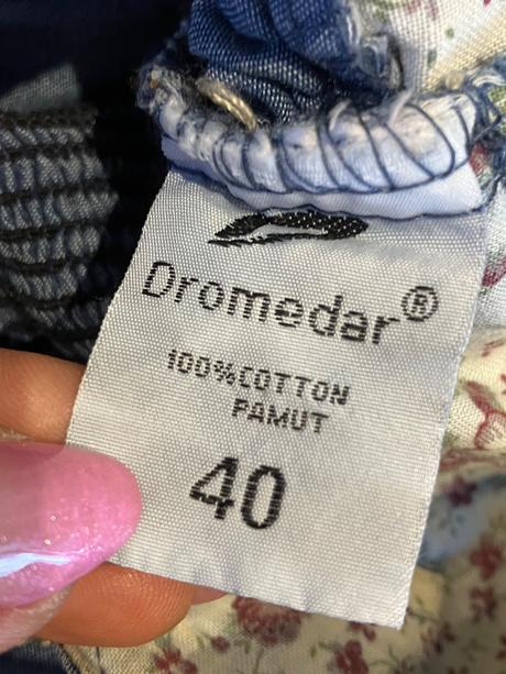 Dámska rifľová blúzka dromedar (40), dromedar,l