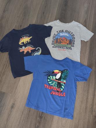3x tričko, primark,128