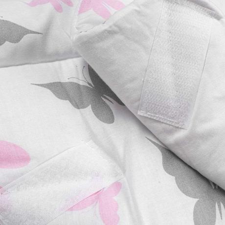 New baby detská zavinovačka biela motýle,