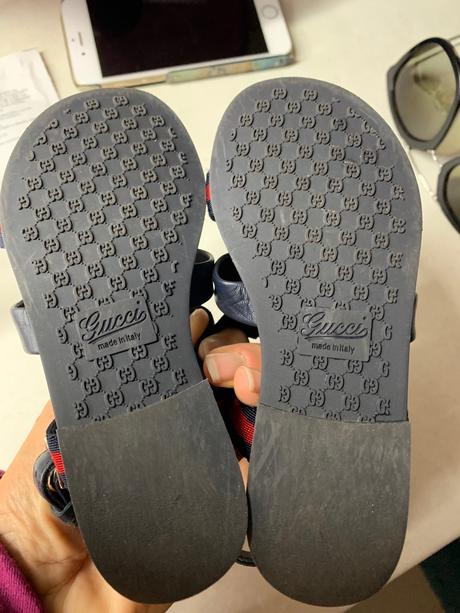 Gucci unisex detske kožené sandálky veľkosť 24, 24