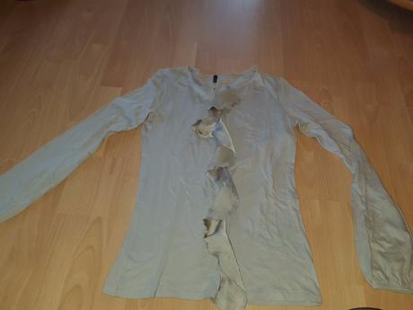 Bezovy top s volanom, benetton,38