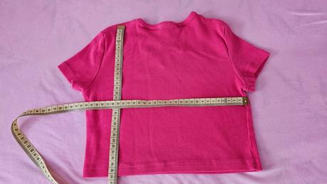 Ružový tričko crop top, terranova,128