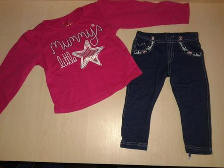 Leginy+tričko dlhým rukávom, 92