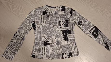 Tričko "ako z novinového papiera", l