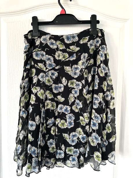 Hodvábna kvetinová sukňa, m