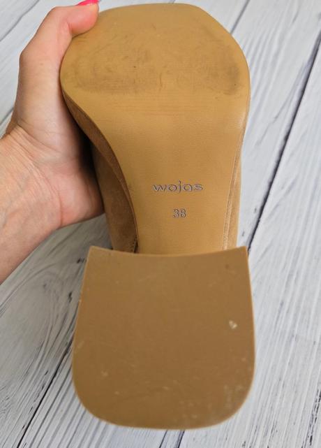 Kožené dreváky, šlapky, wojas,38