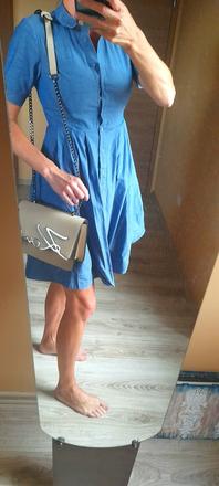 Košeľové šaty, s