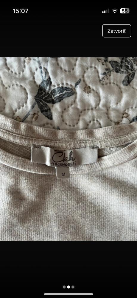 Tričko s nápisom, clockhouse,m