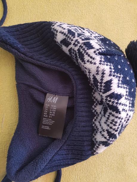 H&m ciapka na zimu 74/80, h&m,74