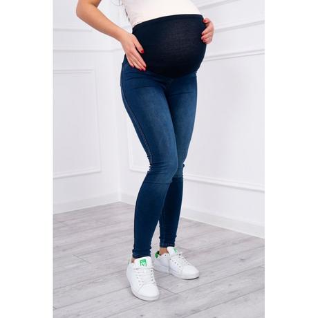 Tmavomodre tehotenske nohavice, xxxl
