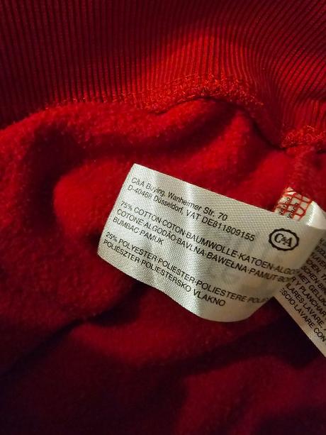 Červená mikina 158/164, c&a,158