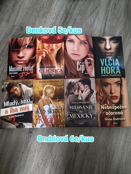 Knihy steel, benkova, vasilkova, evitovky a iné, 