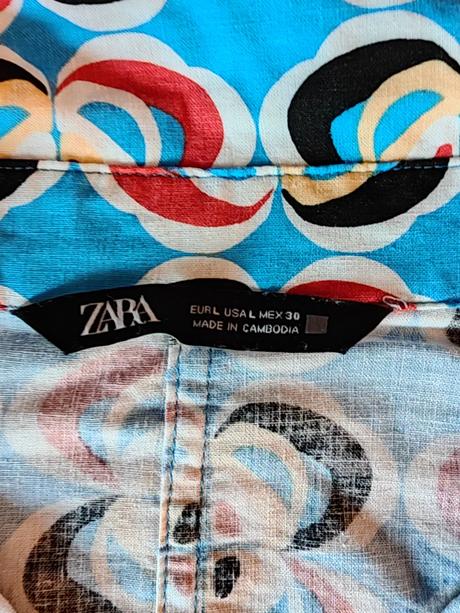 Zara ľanovy letný krasny komplet m, zara,m