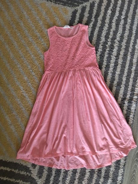 Midi šaty s čipkou 128/134, h&m,128